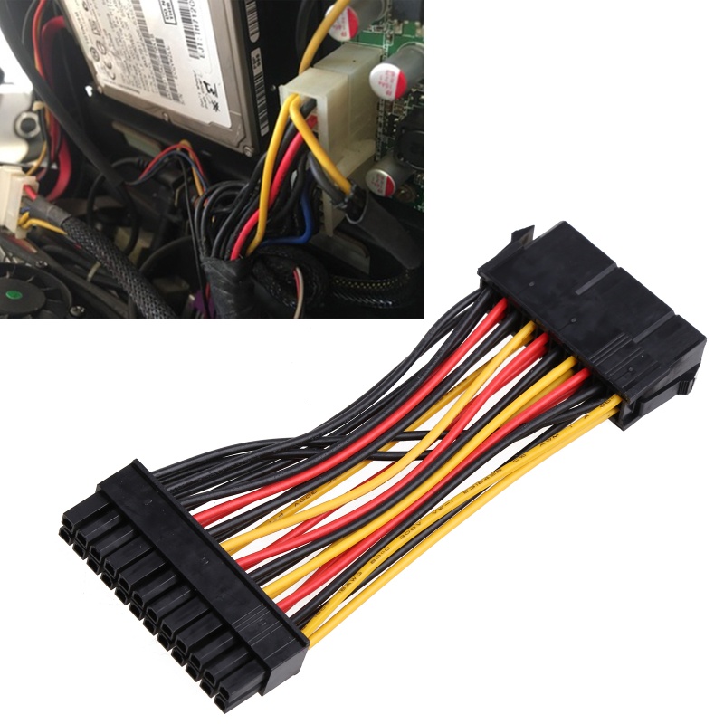 Dây Cáp Nối Nguồn Chuyển Đổi 5 5 Inch 20-Pin Female Sang 24-Pin Male ATX