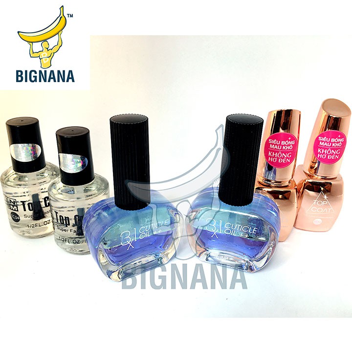 Mẫu Mới Sơn Bóng Bảo Vệ Màu Sơn Móng Tay Alibe Nắp Vàng - 15ml