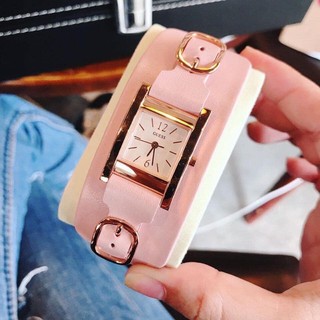 (Auth) ĐỒNG HỒ NỮ GUESS BLUSH PINK BUCKLED CUFF
