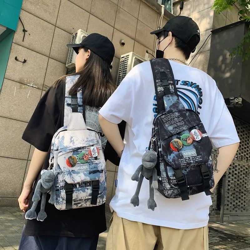 Túi Đeo Chéo Ngực Cỡ Lớn Phong Cách Đường Phố Nhật Bản Cá Tính Cho Nam