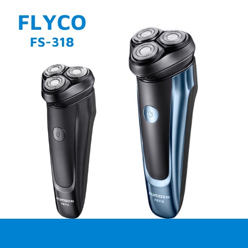 Máy Cạo Râu FYCO F318 Chống Nước & Chống kẹt Râu Thông Minh - Đầu Cạo 3 Lưỡi Dao cạo sát da cao cấp