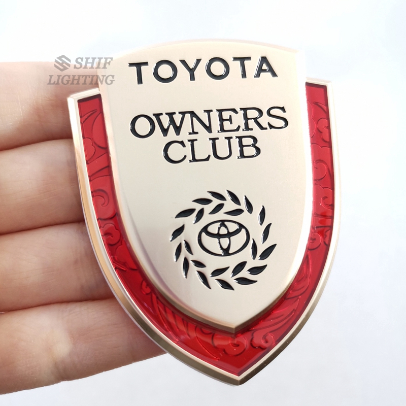 Logo Kim Loại Trang Trí Xe Hơi Toyota Owners 1 Cái