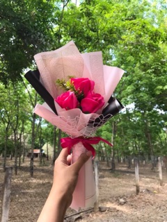 Hoa hồng sáp 3 bông