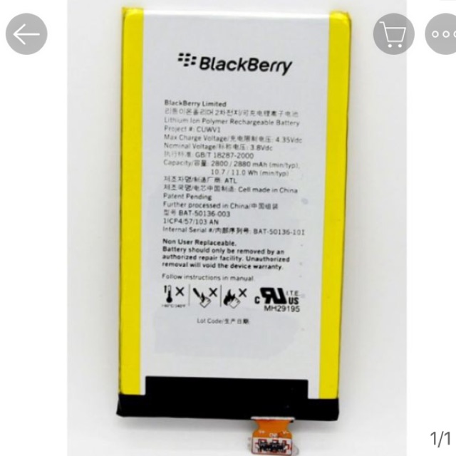 Pin xịn cho máy Blackbery Z30