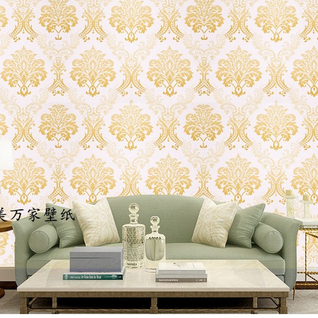 10m Decal giấy dán tường châu âu vàng