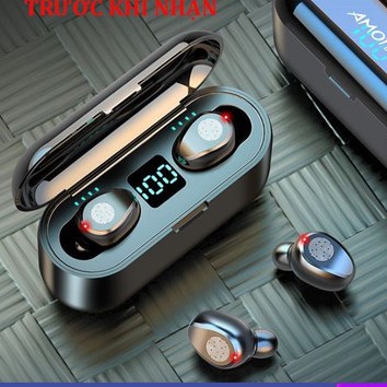 Tai nghe bluetooth AMOI F9 | bản QUỐC TẾ | Không dây nút cảm ứng | Bluetooth 5.0 | Pin 280 giờ | Bảo hành 12 tháng | BigBuy360 - bigbuy360.vn