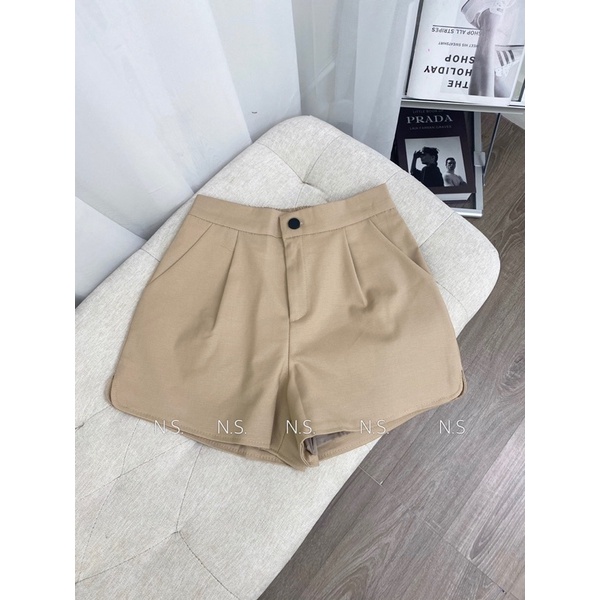 Quần short vải chun lưng