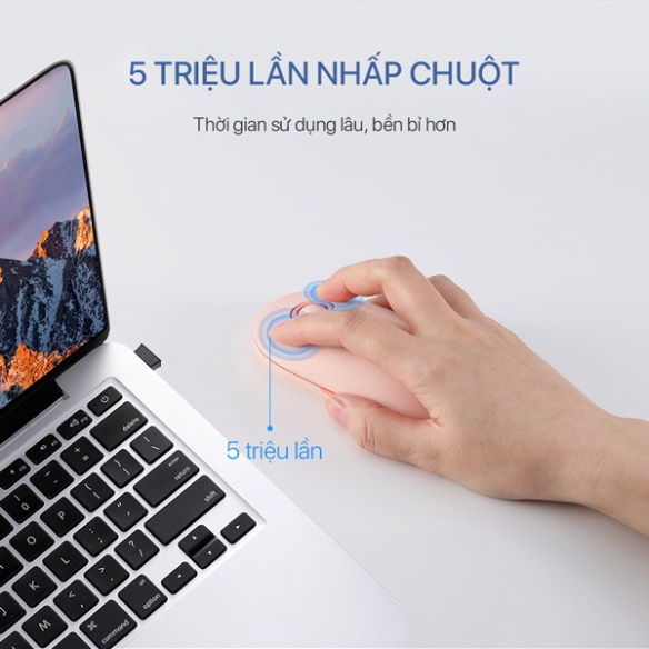 Chuột Không Dây ACOME AM300 2.4GHz - Tĩnh Âm 1600DPI - Giao Màu Ngẫu Nhiên