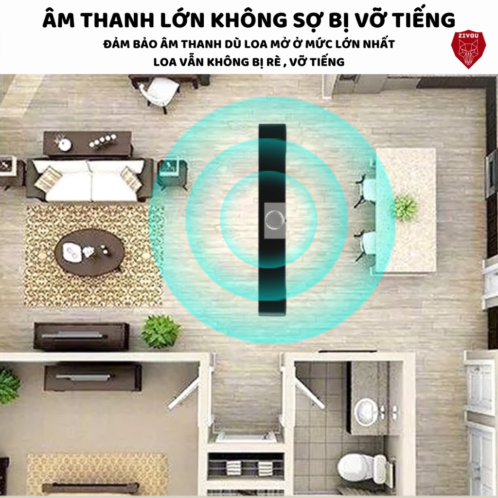 Loa Bluetooth Để Bàn ZIYOU 350BS SUPER BASS Âm Thanh Vòm 4D Nghe Nhạc,Chơi Game Dùng Cho Máy Tính PC , Điện Thoại