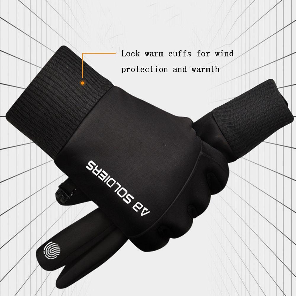 Găng Tay Giữ Ấm Chống Thấm Nước Có Thể Chạm Màn Hình Cảm Ứng