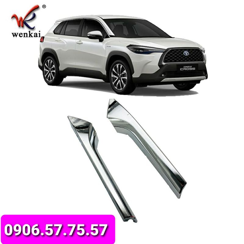 Thanh ốp mặt calang mạ crom cho Toyota CROSS bản G