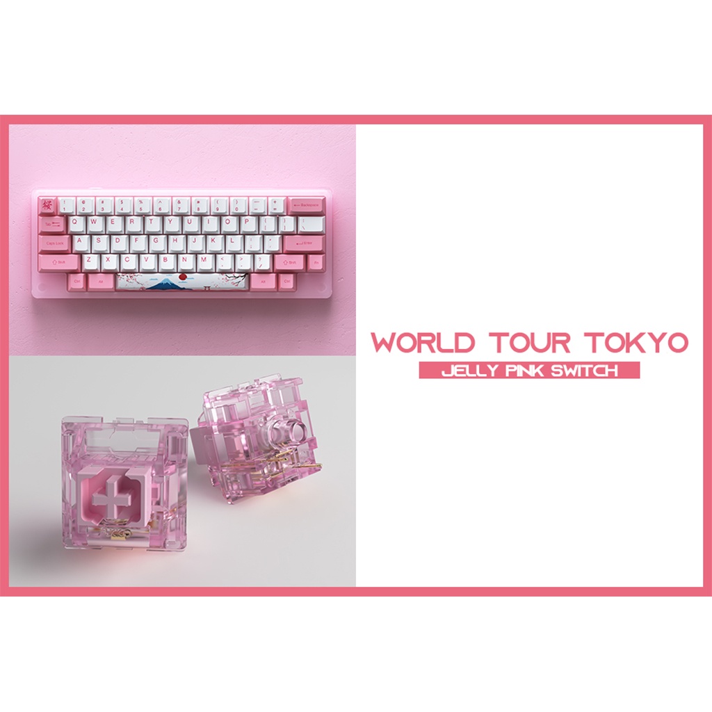 Bàn phím cơ AKKO ACR59 Pink - Bảo Hành Chính Hãng