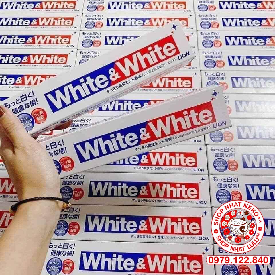 Kem đánh răng white &amp; white nội địa nhật bản