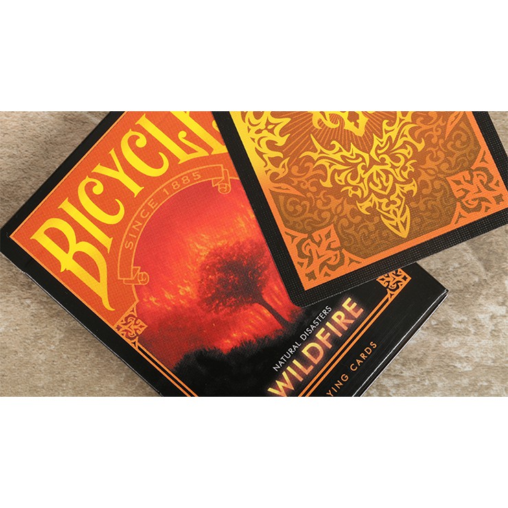 Bài Mỹ ảo thuật bicycle USA cao cấp : Bicycle Natural Disasters ''Wildfire'' Playing Cards by Collectable Playing Cards