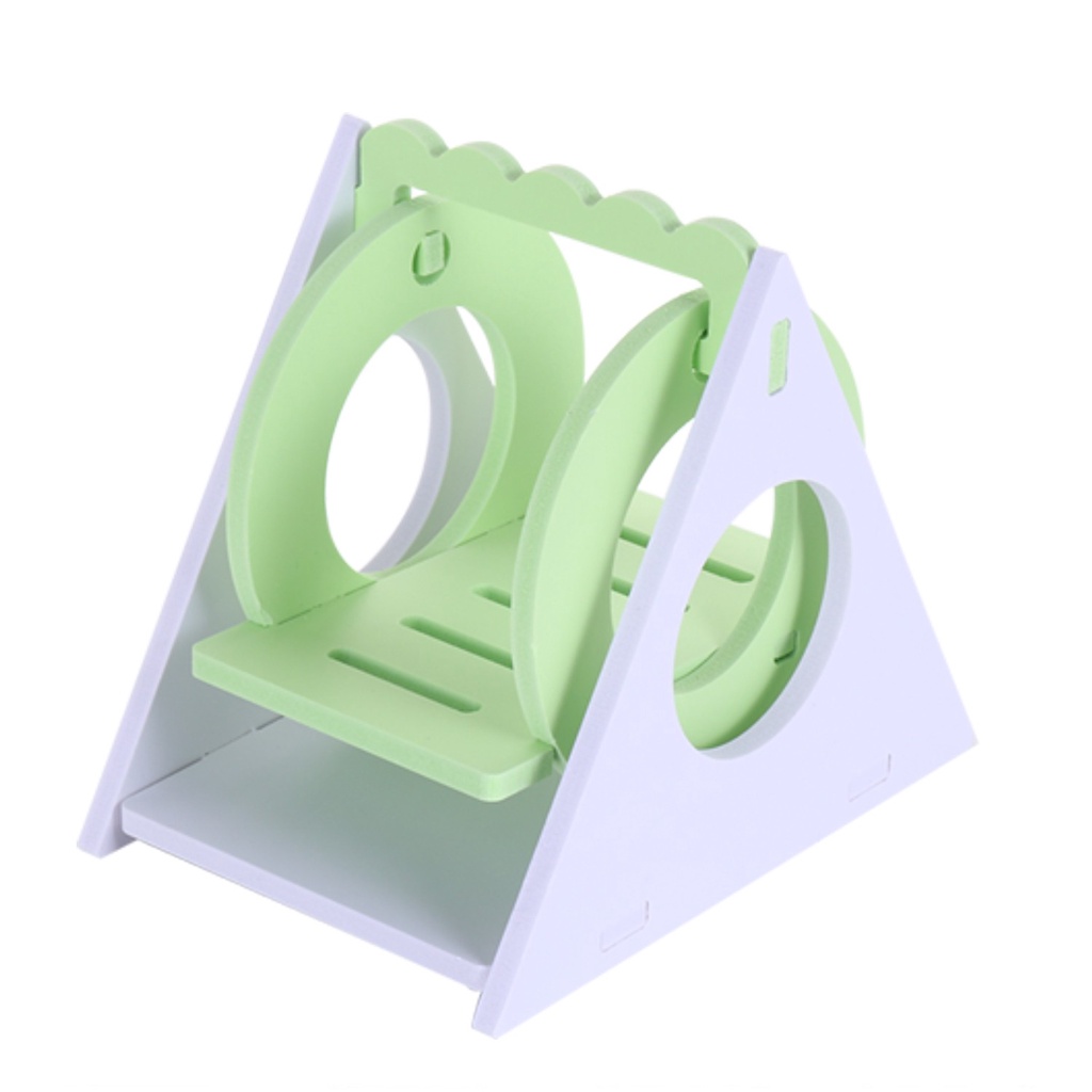 Đồ chơi bập bênh bằng gỗ dễ thương dành cho thú cưng chuột hamster