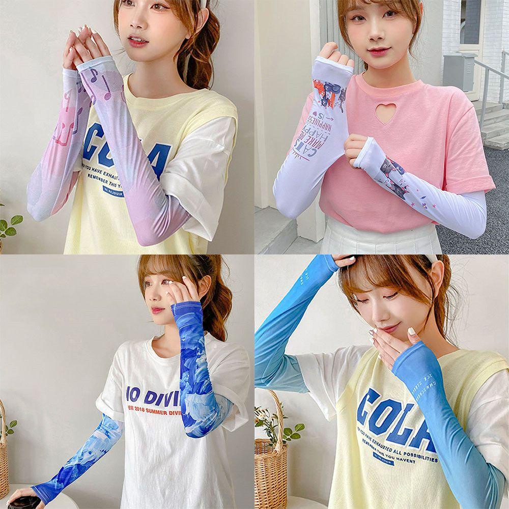 Găng Cánh Tay Giữ Ấm Chống Tia UV Tiện Dụng Khi Tập Thể Thao