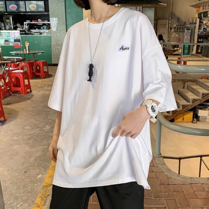 Áo thun Unisex form rộng tay lỡ, Áo phông nam nữ cotton thấm hút, dày dặn mềm mịn họa tiết MIX
