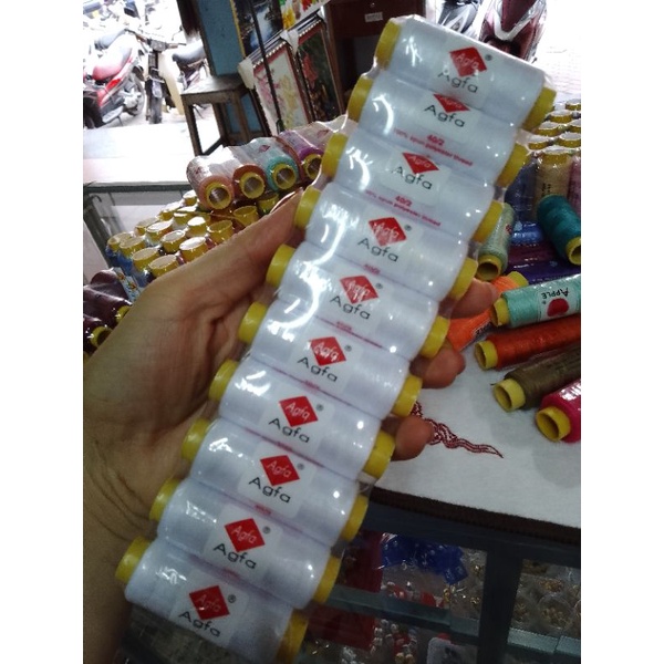 Bán lốc 10 cuộn chỉ agfa may đồ có nhiều màu lựa chọn