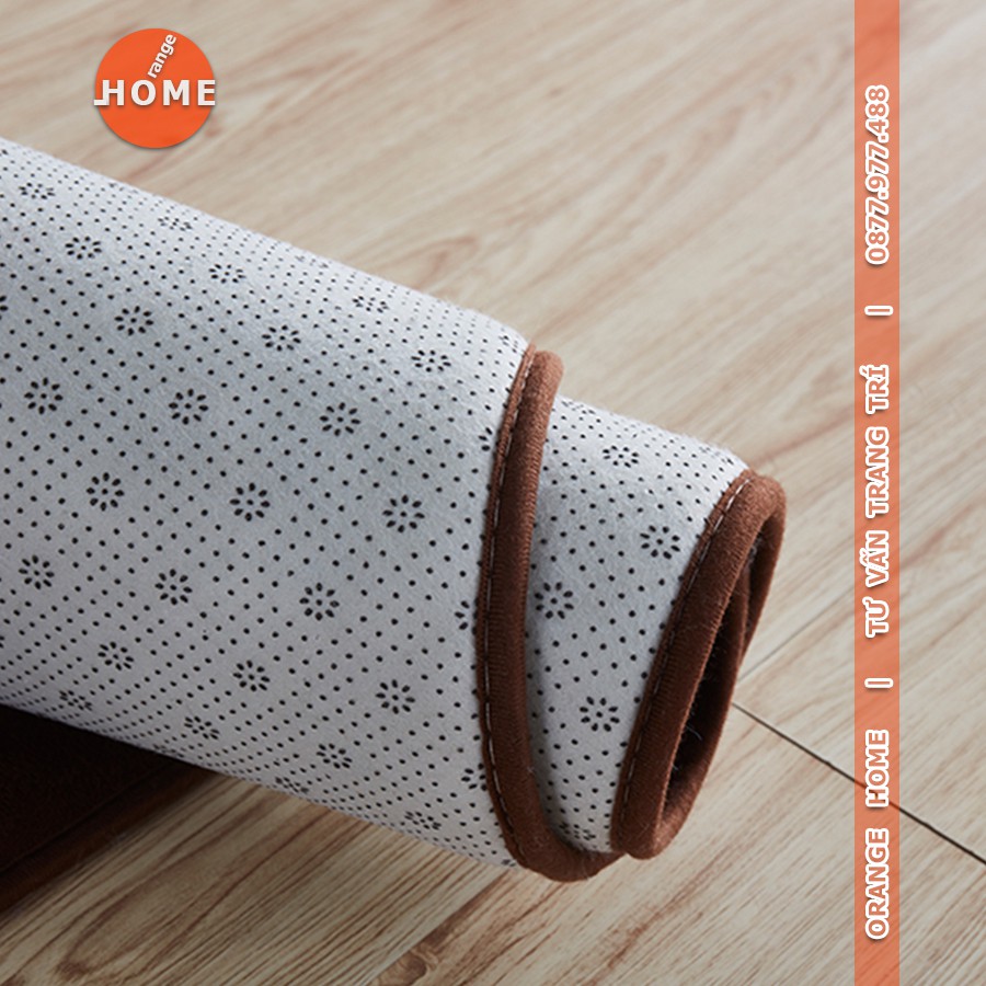 Thảm trải sàn phòng khách giá rẻ màu Đỏ vang | Nhung nỉ  | Nhiều Size