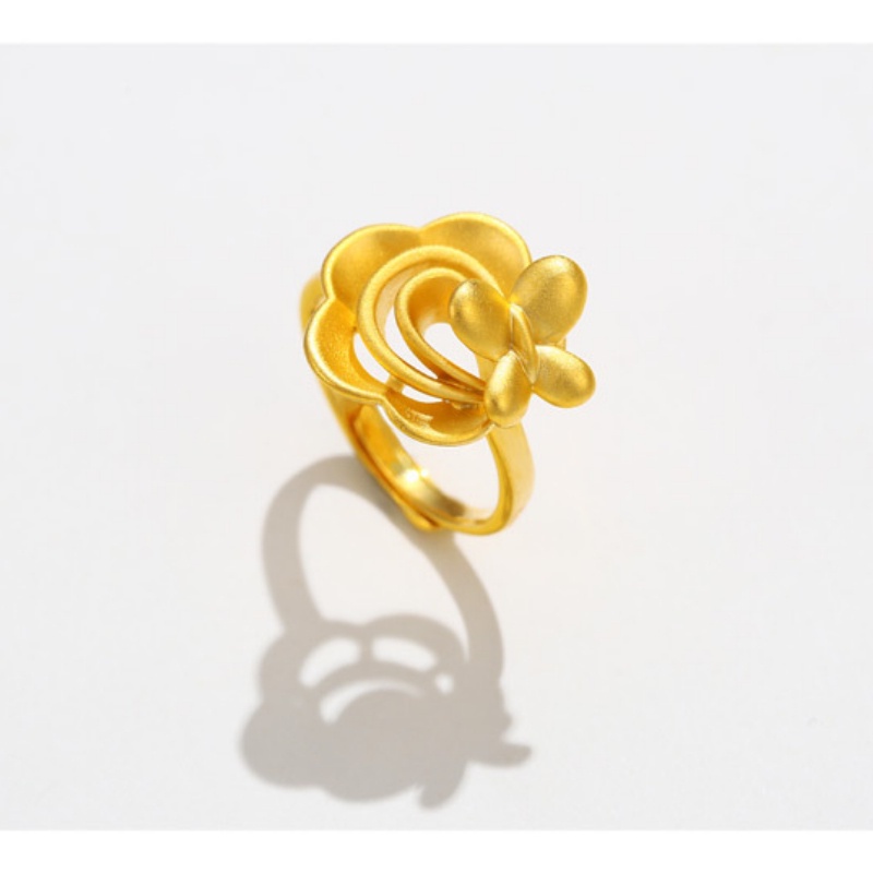 Nhẫn hở mạ vàng thiết kế đơn giản thời trang cho nữ