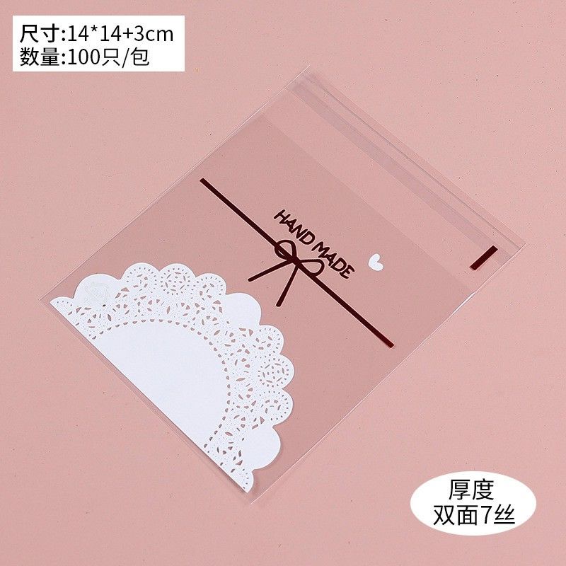Túi dán trung thu 150gr-200gr chữ handmade 100 cái