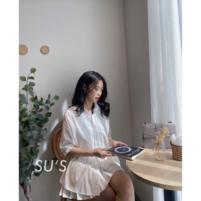 [Hàng sẵn-có video]Áo BABYDOLL TÀ LỆCH tay lỡ chuẩn style Hàn Quốc
