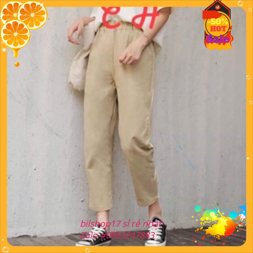 Quần kaki xắn gấu