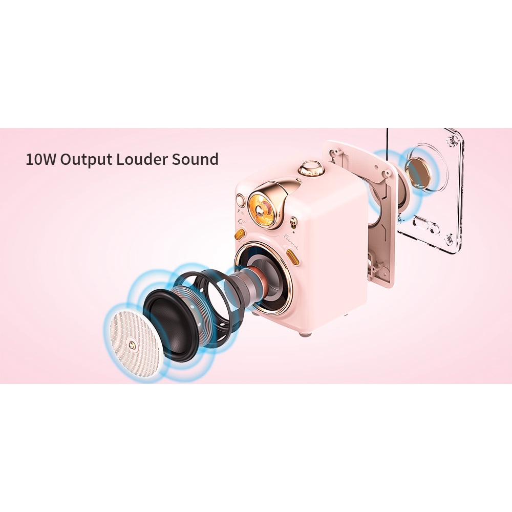 Divoom Fairy-OK Loa Bluetooth Di Động Có Micro Thay Đổi Giọng Nói Chức Năng Hát Karaoke Đài FM Thẻ TF