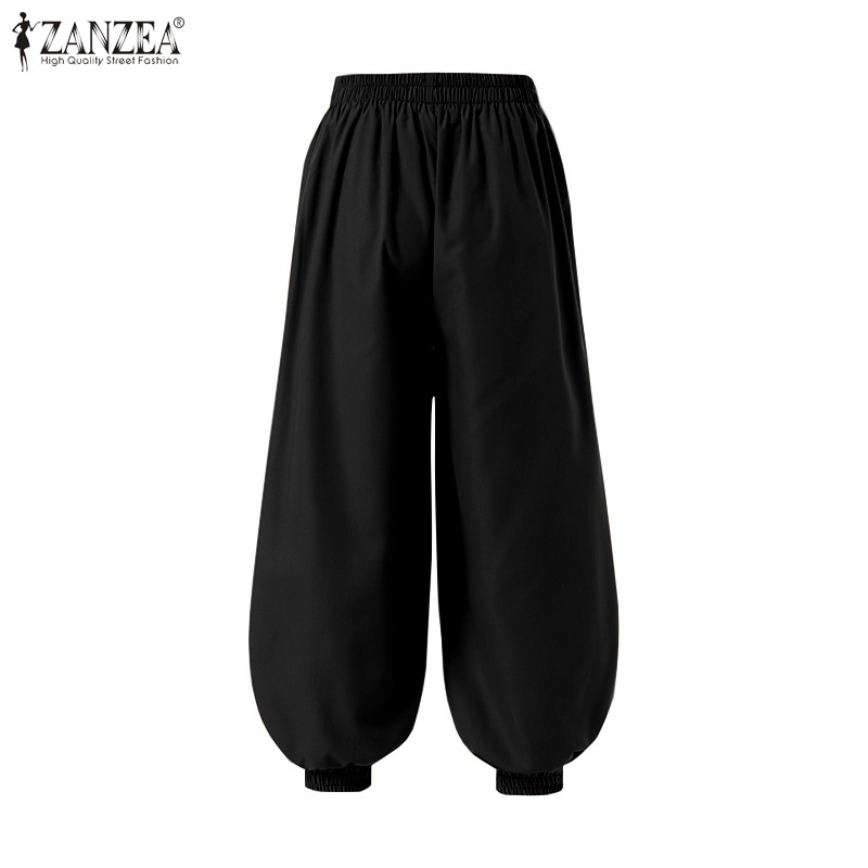 Quần dài nữ Zanzea ống rộng xẻ tà thời trang