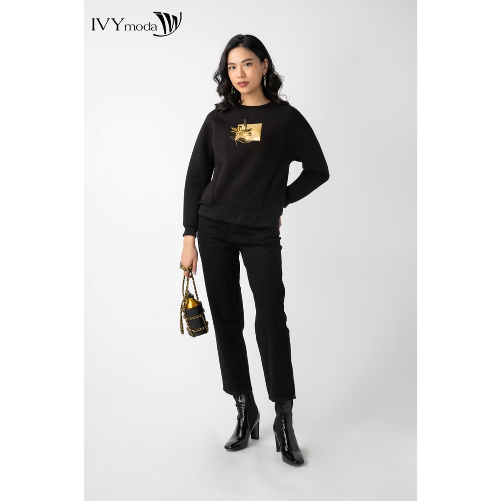 Áo Sweater nữ bo gấu IVY moda MS 58B9049