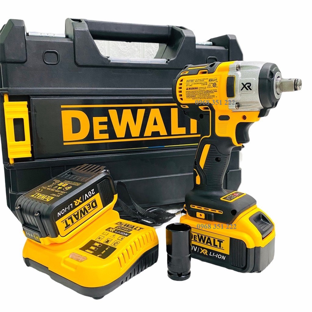 MÁY SIẾT BULONG DEWALT 20V DFC887, ĐỘNG CƠ KHÔNG CHỔI THAN HÀNG CAO CẤP