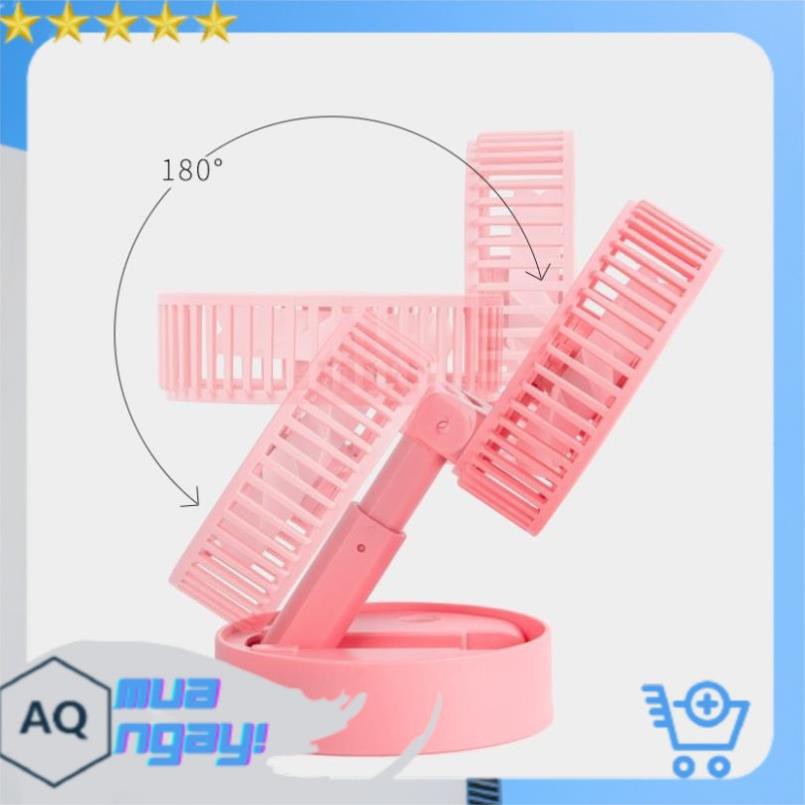 Big Sale 🌥️Tích Điện 3H🌥️Quạt Mini Để Bàn Sạc Tích Điện Gấp Gọn USB Fan A9, Siêu Tiện Dụng Cho Mùa Hè 2021