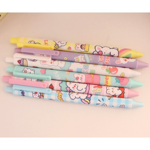 bút gấu thỏ lông xù milky joy BBB16 mèo thỏ cà rốt dẹt bút hoạt hình dễ thương kute