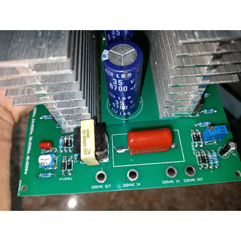 Mạch inverter sine chuẩn 24fet 12v2000w, 24v4000w