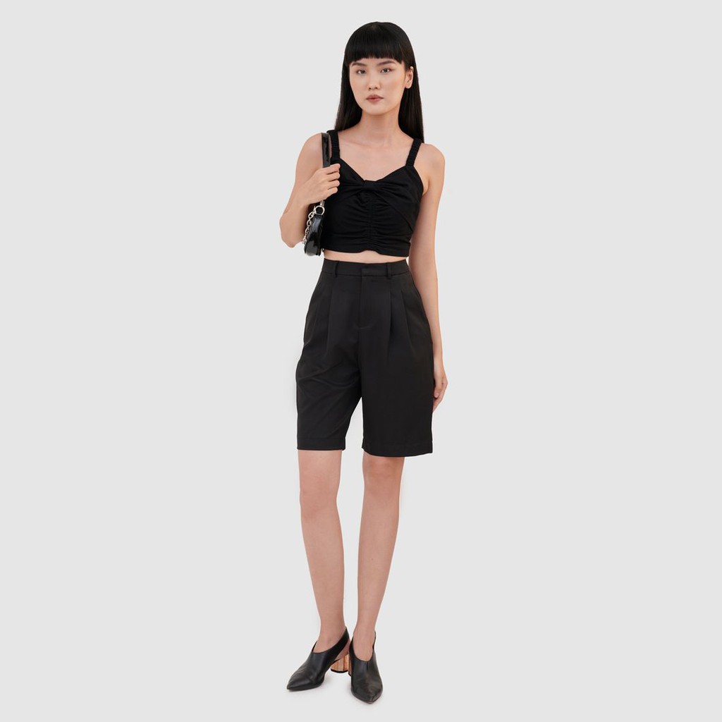 [Mã FAMALLT5 giảm 15% đơn 150k] Áo croptop 2 dây smocking lưng - MARC FASHION