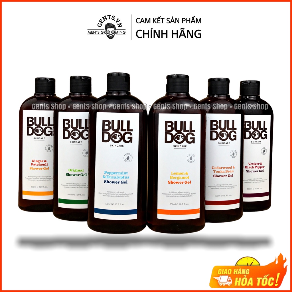 Sữa tắm thiên nhiên dành cho nam Bulldog Skincare Shower Gel 500ml (Nhiều mùi)