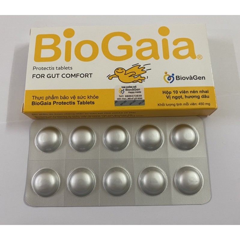 { Tặng quà } Biogaia dạng viên men vi sinh tăng cường hấp thu miễn dịch, hết táo bón