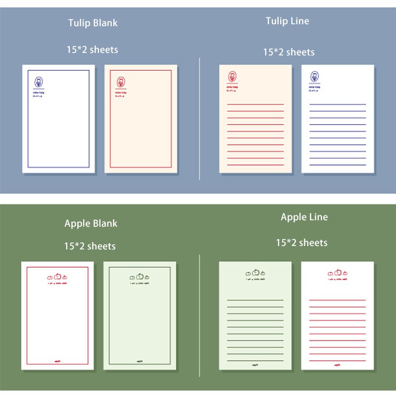 Set 30 tờ giấy ghi chú phong cách vintage