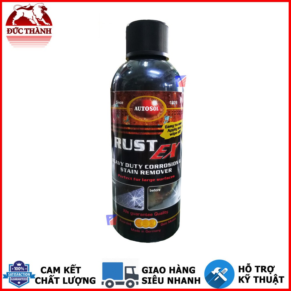 CHẤT TẨY RỈ SÉT NẶNG ĐẬM ĐẶC AUTOSOL RUST EX HEAVY DUTY CORROSION &amp; STAIN REMOVER 34250 250ML