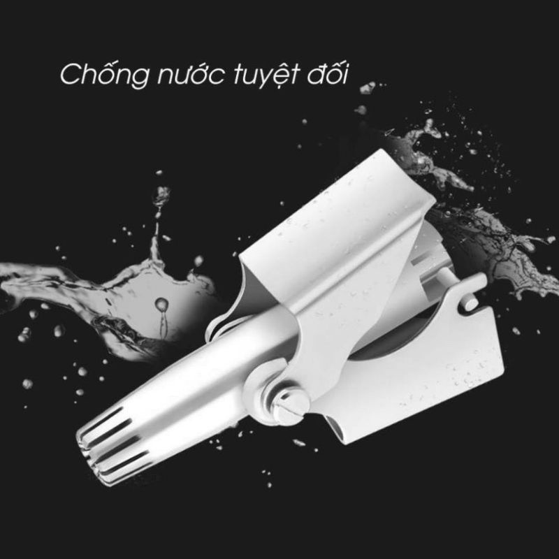 Dụng cụ cắt tỉa lông mũi cao cấp có kèm vỏ hộp và chổi vệ sinh,bằng thép không gỉ.(p,m)