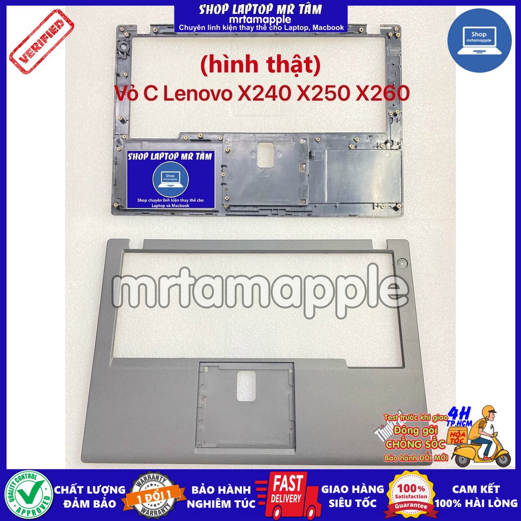 (COVER) VỎ C (MẶT ĐỰNG BÀN PHÍM) LAPTOP LENOVO X240 X250 (NO TOUCHPAD) dùng cho Thinkpad X240 X250