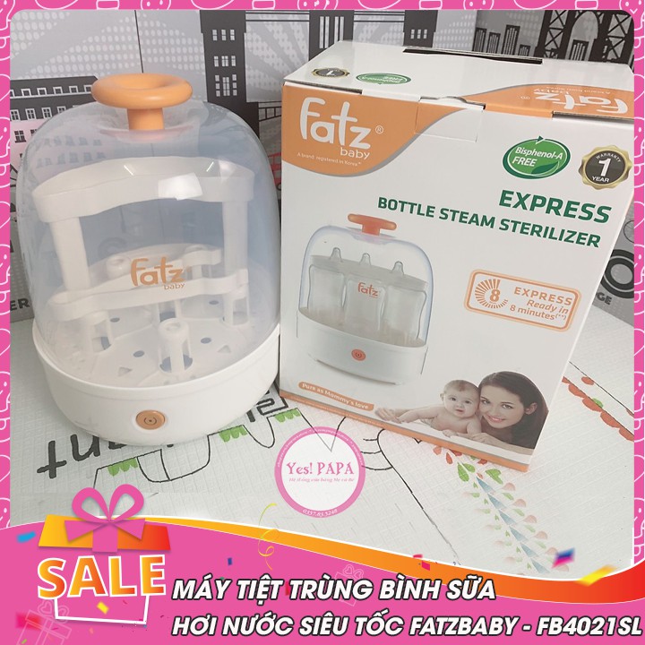 Máy tiệt trùng bình sữa hơi nước siêu tốc FATZ BABY FB4021SL / FB4036SL