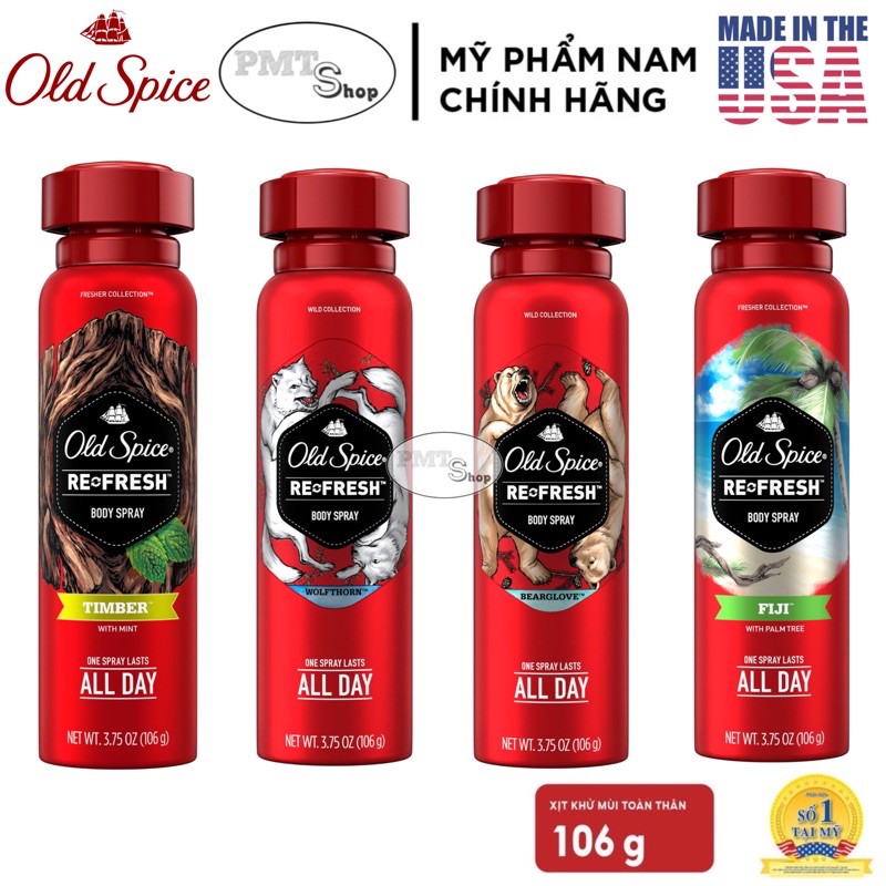 Xịt toàn thân Oldspice Fiji