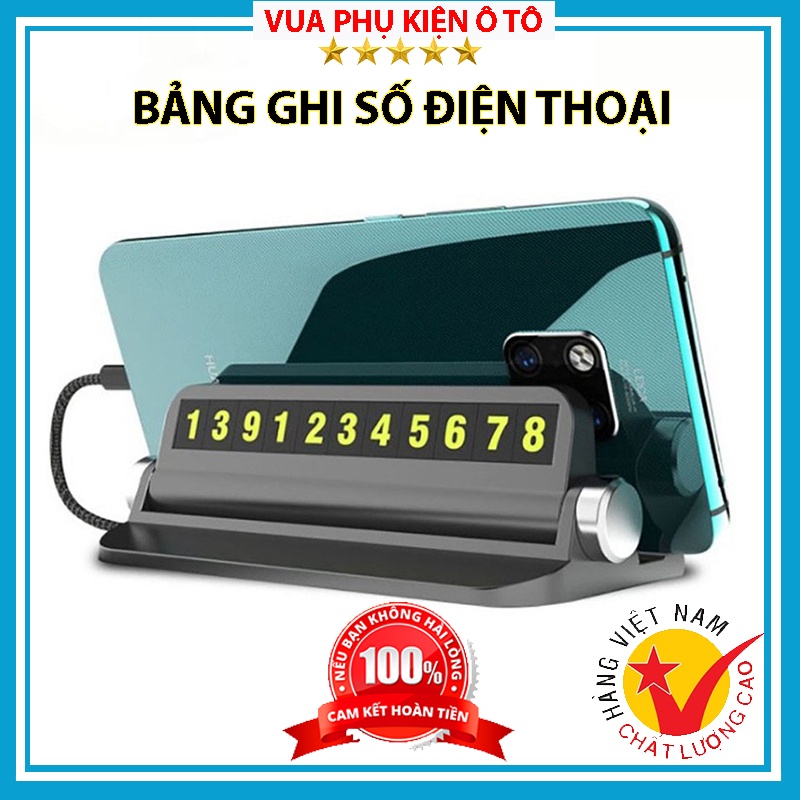 Bảng Số Điện Thoại Ô Tô - Bảng Số Điện Thoại Trên Ô Tô - Đặt Trên Taplo Hỗ Trợ Ô Tô Dừng Đỗ Hàng Cao Cấp