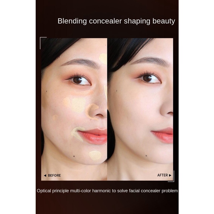 Kem che khuyết điểm GECOMO 3 màu sắc trang điểm tự nhiên che vết mụn làm sáng da