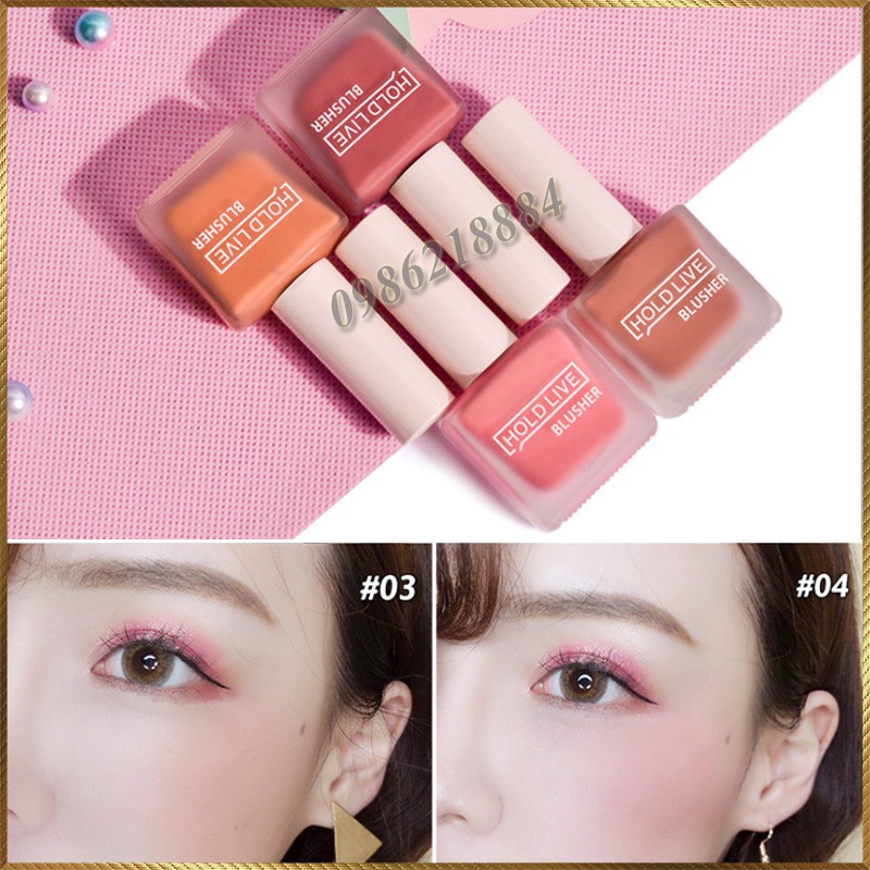Má hồng dạng kem Hold Live Fruit Juice Blusher HFB65