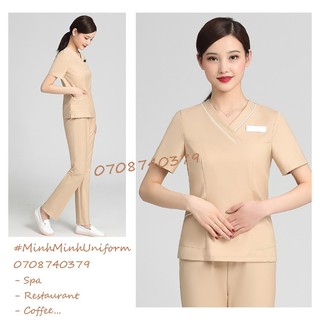 [ORDER] Đồng phục Minh Minh Uniform - Đồng phục spa thẩm mỹ viện cho nữ chuẩn form vải co dãn nhẹ