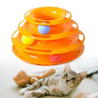 Tháp bóng đồ chơi 3 tầng cho mèo