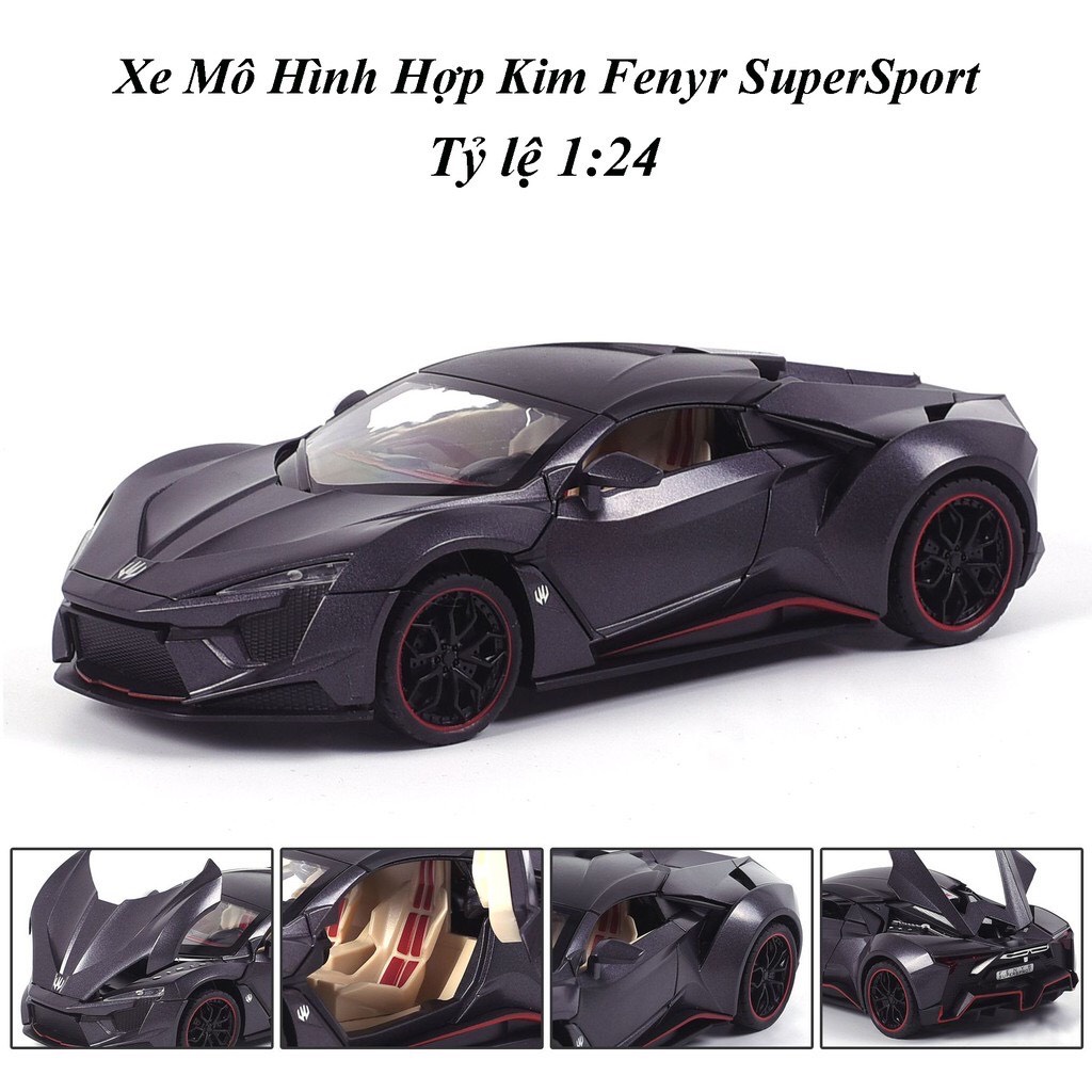 Mô hình siêu xe Lykan Hypersport tỉ lệ 1:24 thiết kế tinh xảo cực đẹp