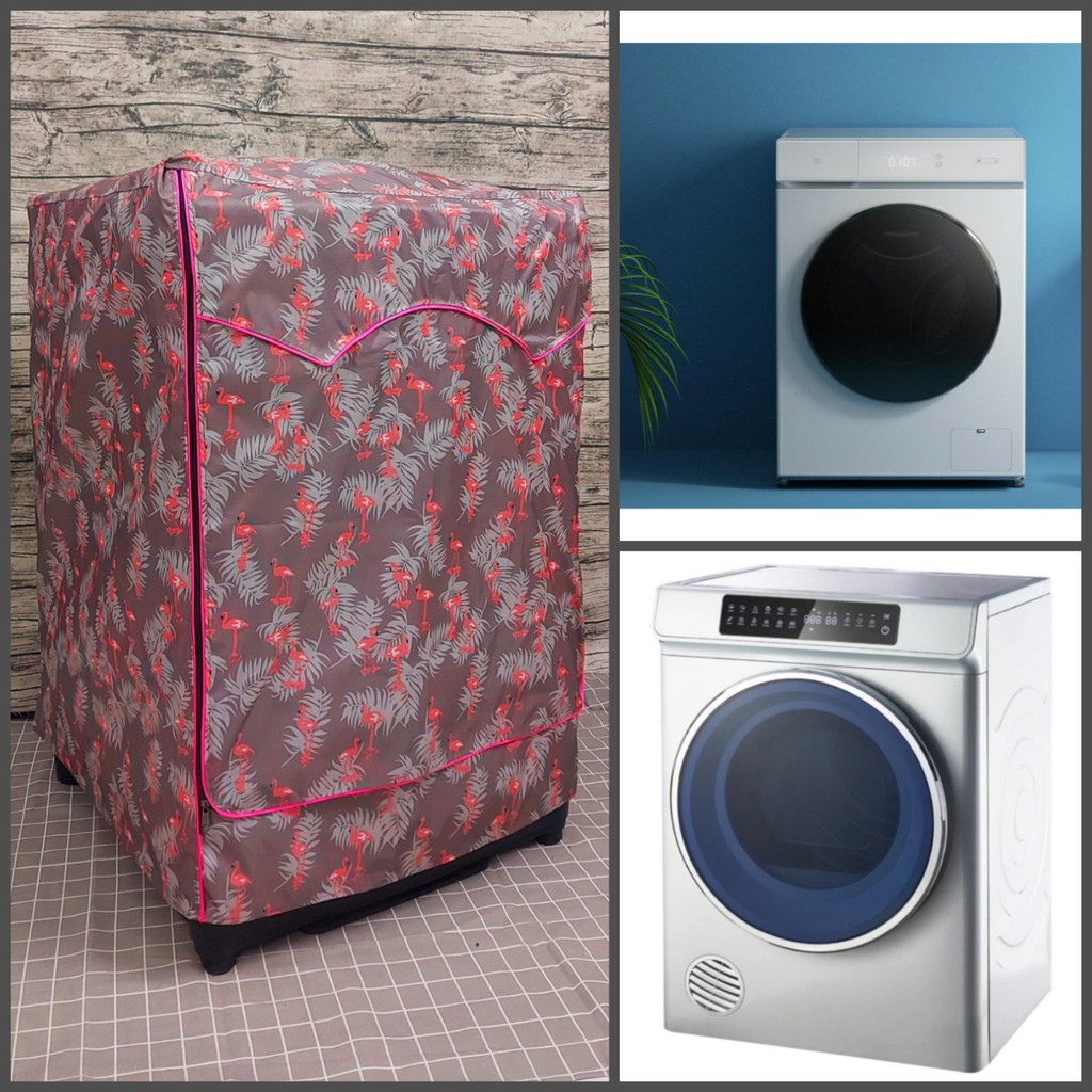 Áo trùm, vỏ bọc máy giặt LG ( Chất Liệu Vải Dù xin loại 1 ) (mẫu chim hồng hạc)